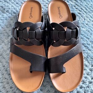 BareTraps “Julianne” Black Slide Sandals for Women ~ Size 8m